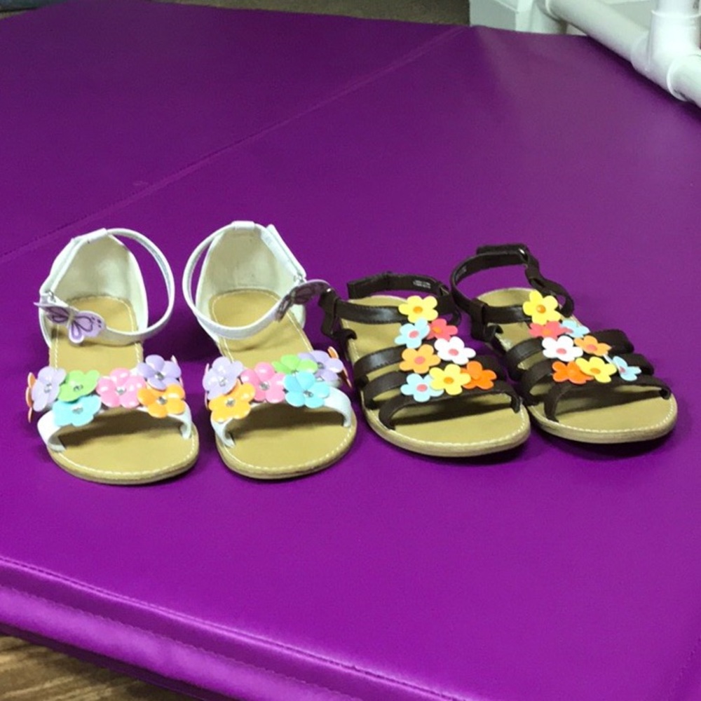 Cute Flowery Open-Toe Sandals